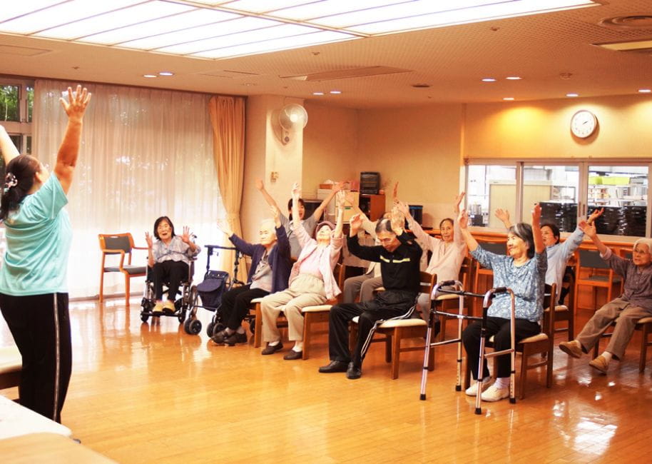 写真：食事の様子